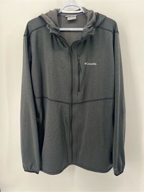 Columbia Omni-Wick Men's Extra Large Gray Full-Zip Hooded Jacket